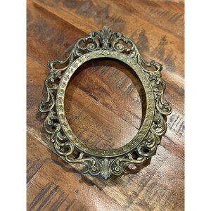 Vintage Ornate Metal Picture frame 4 X 5 Made In Italy